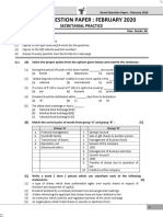 Secretarial Practical March 2020 STD 12th Commerce HSC Maharashtra Board Question Paper