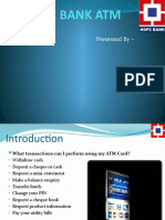 HDFC Bank Atm: Presented by