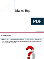 Make vs. Buy