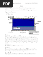 Lab Manual Programming Fundamentals Course Supervisor: SIR BASIT HASSAN