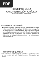 CLASE 9 Principios de La Argumentación Jurídica