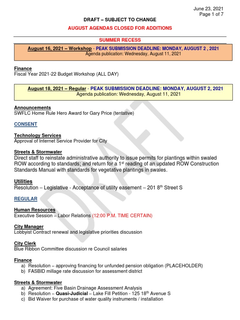 Boston City Council Meeting Schedule