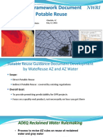 AZ Potable Reuse Guidance Development Workshop Summary