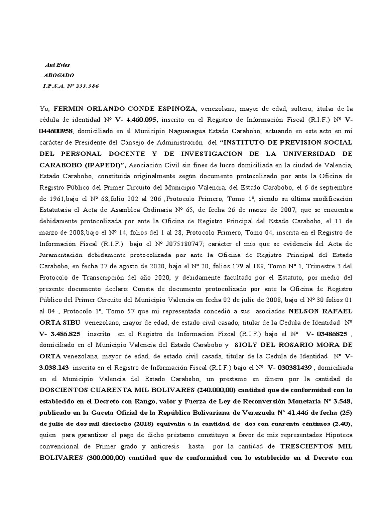 Documento Modelo Alquiler Local Comercial PDF Venezuela