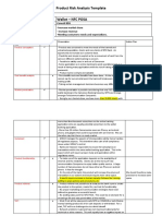 Product Risk Analysis Template