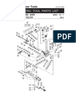 Hitachi Power Tools Parts List for Compound Saw Model C 12LCH