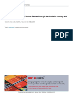 Flicker Measurement of Burner Flames Through Electrostatic