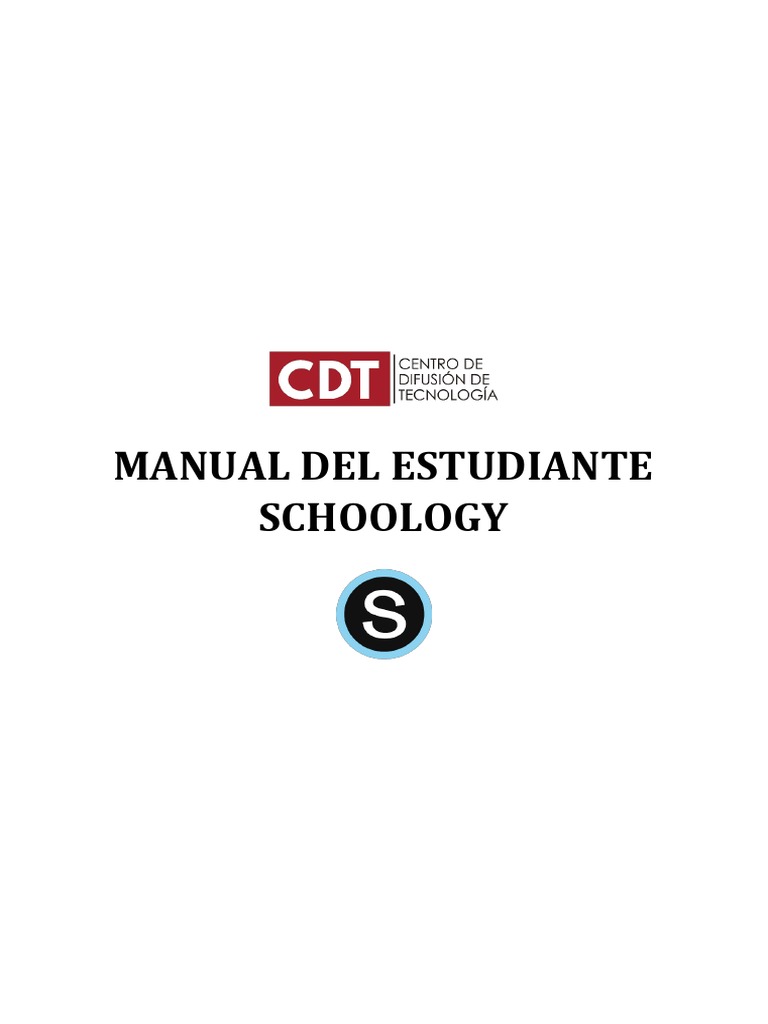 Guía De Uso De Schoology Para Estudiantes Pdf Archivo De