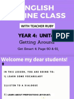 YEAR 4 ENGLISH 09 JULY 2021 GET SMART PLUS 4 PAGE 60 and 61