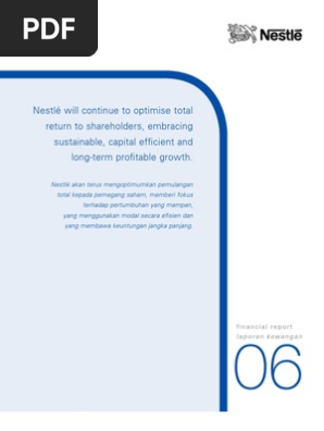 Nestle Financialreport 2006 Pdf Dividend Audit