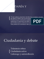 Ciudadanía y Debate