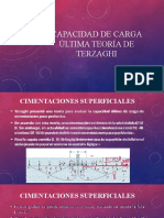 Teoría Terzaghi Capacidad Carga Última