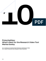 Potentialities: What's Next For The Research Video Tool Marisa Godoy