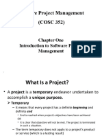 Chapter One Introduction To Software Project Management