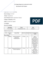 PhD Progress Report Format JulytoNov-2019