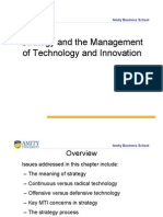 Strategy and The Management of Technology and Innovation: Amity Business School