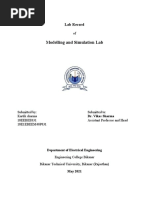 Modelling and Simulation Lab