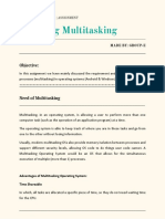 Multitasking Handling by Operating Systems