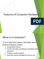 Unit 1 Features of Computer Hardware