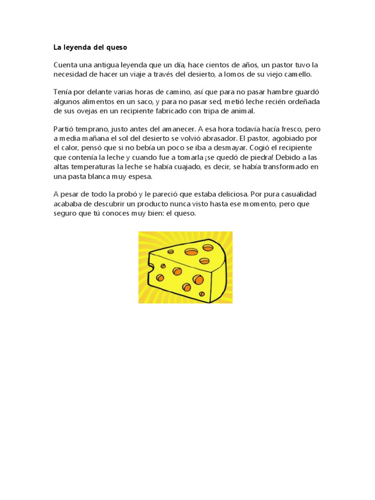 La Leyenda Del Queso PDF