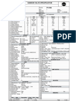 Samson Valve Specification: Process Data