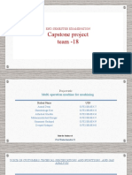 Capstone Project Team - 18: End Semester Examination