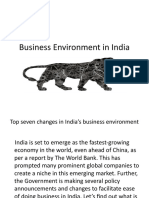 Business Environment in India