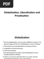 Globalization, Liberalisation and Privatisation