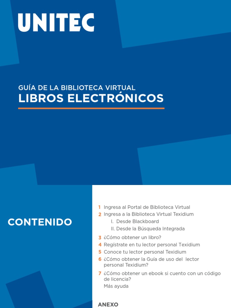 Guía de Uso Biblioteca Virtual UNITEC | PDF | Contraseña | explorador ...