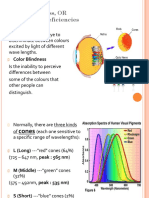 Color Blindness, OR Color Vision Deficiencies