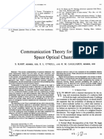 1970 - Communication Theory For The Free Space Optical Channel