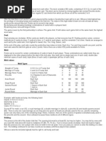 Double Deck Pinochle Cheat Sheet