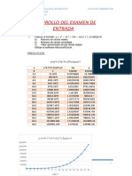 Desarrollo Del Examen de Entrada