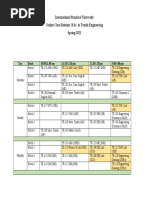 Updated & Final Online Class Routine - TE