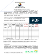 Acta de Auditoría EXTERNA A Matrícula 2019 - (Auditorías SED Sucre), 24 Mayo 2019