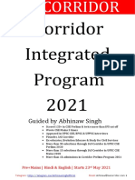 Corridor Integrated Program 2021