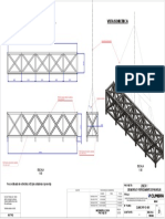Diseño preliminar de estructura reticular para desmontaje de pasarela de 20m