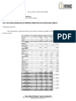 Relatorio 1º Trimestre Gestão Riviera Tropical