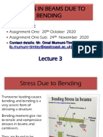 Lecture 3- Bending Stresses on Beams