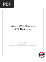 Sforce API Reference Manual