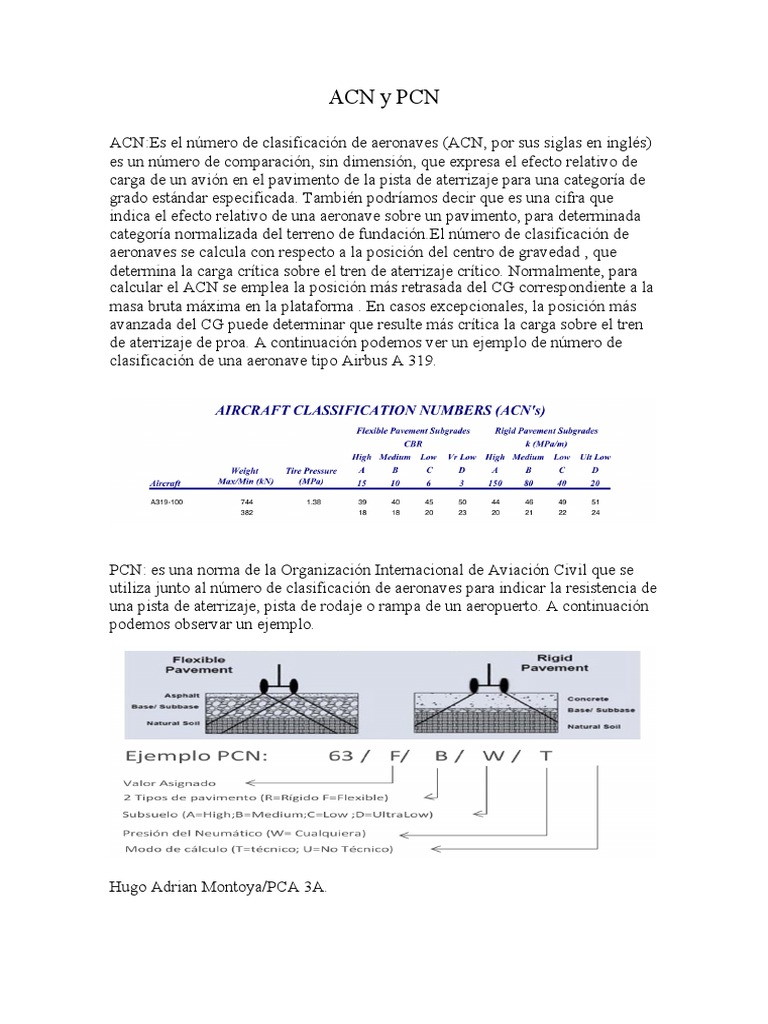 ACN y PCN en Aviación Civil | PDF