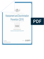 Harassment and Discrimination Prevention (2019) : Chloe Glassel