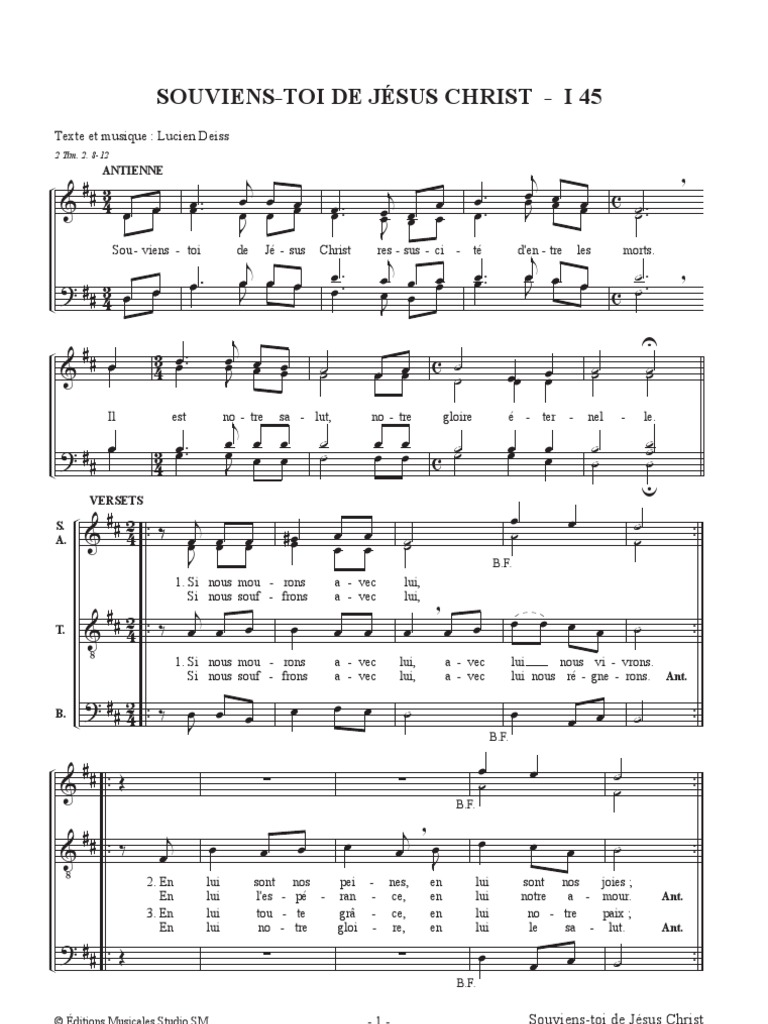 Souviens Toi Sheet Music
