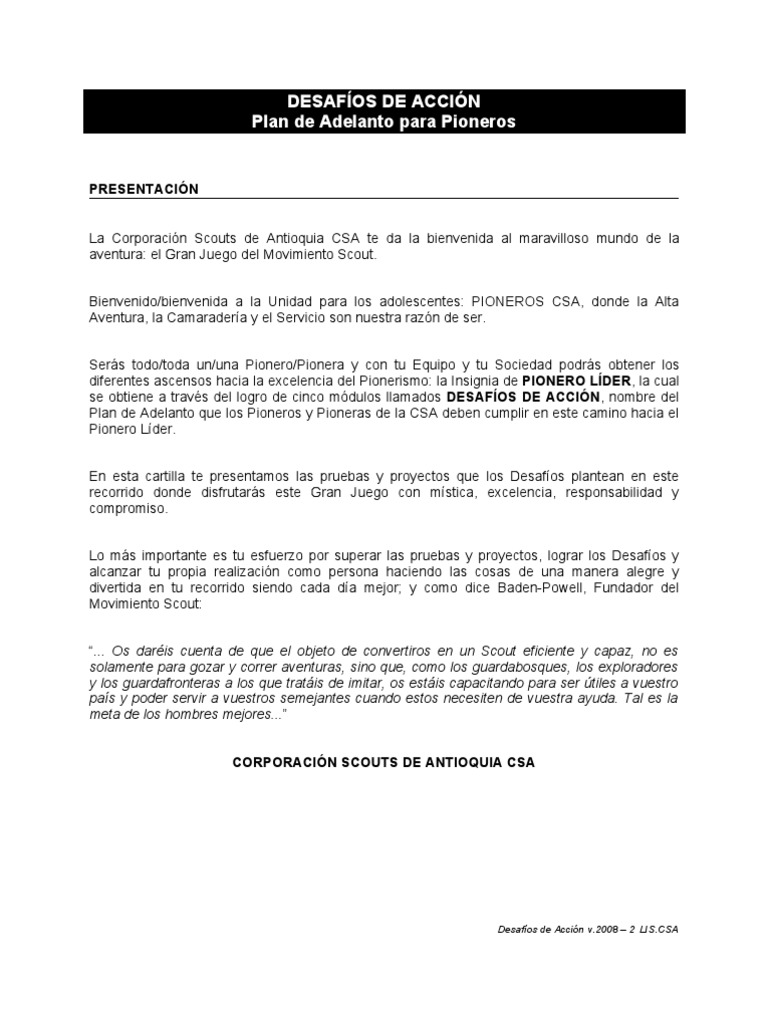 Plan de Adelanto Sociedad PDF Exploración