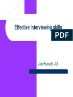 Effective Interviewing Skills - Russell 5.28.08