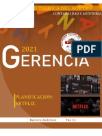 Gerencia Empresa Neflix Planificacion