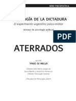 Psicología de La Dictadura. El Experimento Argentino Psico Militar