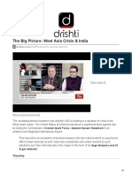 The Big Picture: West Asia Crisis & India: Timeline