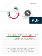 Cadena de Custodia Guia Nacional
