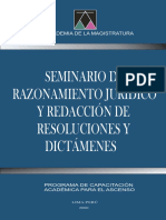 Seminario de Razonamiento Juridico y Redaccion de Resoluciones y Dictamenes